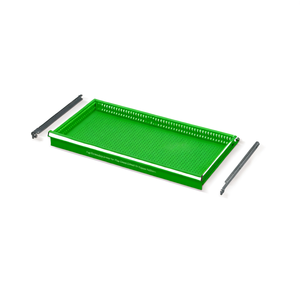 Fami Fully Extractable <b>Drawer</b> For Flexa Series Cabinets 906x447x186 Mm Green Ral6011 - Product Image 3