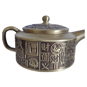 Laiton Classique Fortune Attirant Fonte Théière Bol À Thé Ornements Personnalisé Intérieur Métal Décorations Animal Figure Sculptures Cadeaux - Product Image 3