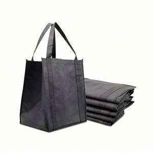 Custom logo Handle-Heavy Duty Foldable Non-Woven Reusable Recyclable Reinforced Tote Bags for Groceries Picnic - Product Image 1