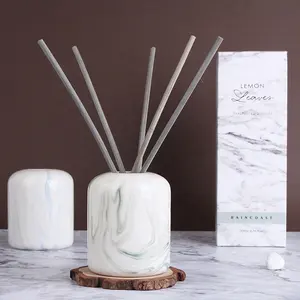 Ceramic Diffuser Luxury 200ml Marble Pattern Ceramic Aroma Diffuser Scent Reed Diffuser