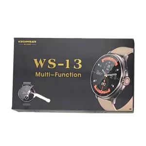 WS-13 Smartwatch lüks IP68 su geçirmez moda 1.39 inç reloj Inteligente WS13 Fitness spor Android akıllı saat 2023 S8 S9
