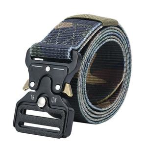 Men's Tactical Nylon <b>Belt</b> with Zinc Alloy Cobra Buckle Polyester <b>Fabric</b> <b>Belt</b> Adjustable Quick Release Metal Buckle Waist <b>Belt</b> - Product Image 6