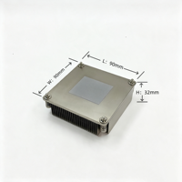 Refroidisseur de processeur passif 165W pour serveur Intel LGA2011-3, 3 caloducs en cuivre, base en aluminium, dissipateur à ailettes en aluminium, 1U, ODM OEM