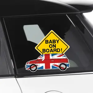 ملصقات سيارات عائلية مقاومة للأشعة فوق البنفسجية ملصقات على نوافذ سيارات من PVC تصميم مضحك