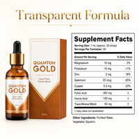 Acide Fulvique Liquide 300mg Acide Humique 100mg Supplément Minéral avec Zinc, Sélénium, Cuivre et Potassium Fourniture en Marque Blanche