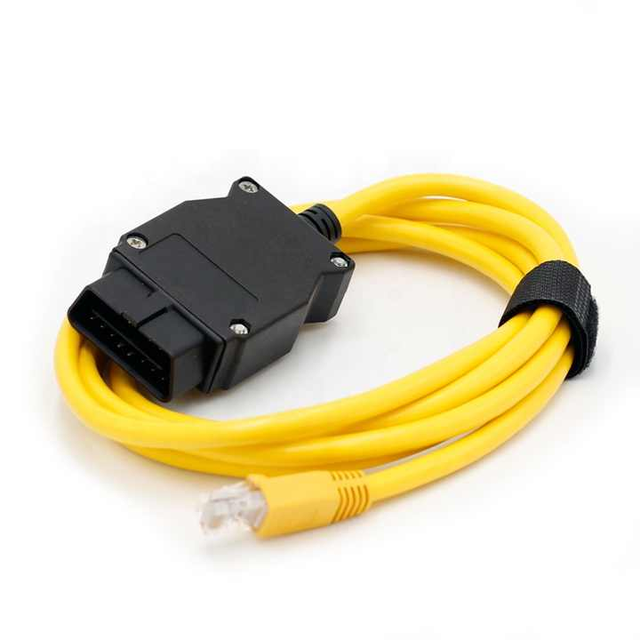ZEANDA Z-25056 OBD2 Ethernet PVC Yellow Line Car ENET Interface Cable Pure Copper Conductor 24V Power Line Code Reading Tool