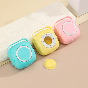 2024 <span class=keywords><strong>Pet</strong></span> silikon masaj banyo fırçası şampuanlık banyo masajı kedi köpek banyo fırçası - Product Image 5
