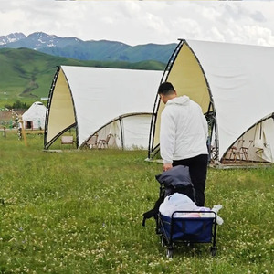 <span class=keywords><strong>Tente</strong></span> de safari en toile de luxe imperméable en PVC pour le glamping en plein air, <span class=keywords><strong>tente</strong></span> de forme de voile pour hôtel, <span class=keywords><strong>tente</strong></span> de camping pour complexe hôtelier - Product Image 4
