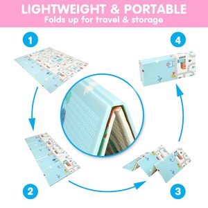 Tapis de jeu pour bébé XPE en gros, tapis de jeu pour bébé, tapis de jeu pliable imperméable en mousse XPE, tapis de jeu non toxique pour ramper pour les tout-petits - Product Image 6