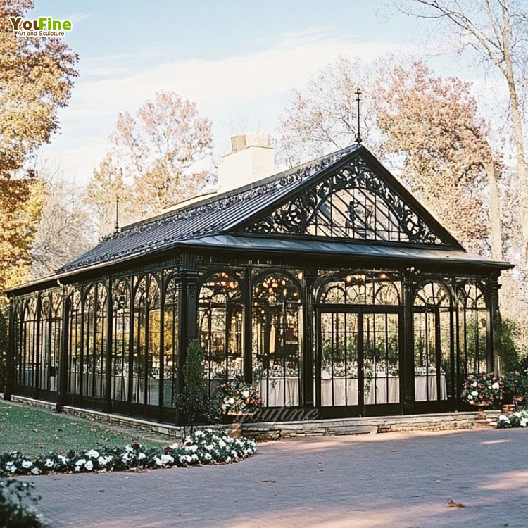 YOUFINE Custom Size Black Outdoor Garden