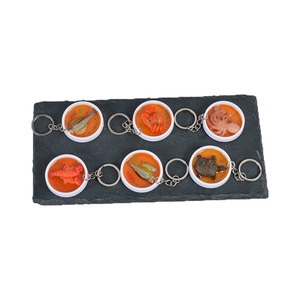 Llaveros en miniatura con simulación de platos de cangrejo y langosta, juguetes de comida, colgantes de modelos de comida, regalos promocionales para eventos y - Product Image 5