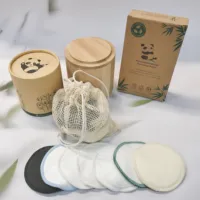Sinh Thái Thân Thiện Tre Tái Sử Dụng Cotton Siêu Mềm Sợi Nhỏ Trang Điểm Remover Miếng Đệm