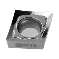 Taegutecs CCGT09T304-FL K10 CNC sisipan karbida, untuk memotong alur jenis ketahanan aus kuat untuk memproses besi cor