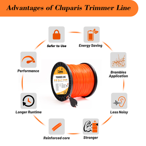 Thời trang hàng đầu 105 "(2.7mm) Cam tròn tông đơ dòng 5 LB vỉ Donut cỏ tông đơ dòng - Product Image 4