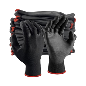 قفازات أمان متينة مطلية بالنيتريل والبولي يوريثان، سوداء، 13 جيجا، للحدائق والميكانيكا، قابلة للتنفس، مضادة للانزلاق، مقاومة للتمزق، مرنة ومتعددة الاستخدامات - Product Image 4
