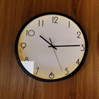 Jam dinding Quartz senyap, jam dinding dengan lampu Led, bercahaya dalam gelap, tipe Analog untuk ruang tamu, tempat tidur, dekorasi rumah