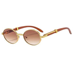 Custom Made Retro Oval Frame <b>Sunglasses</b> For Women UV400 Protection Black PC Lens Class 2 Sunshades - Product Image 5