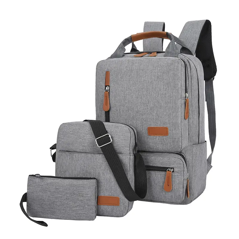 2023 Hot Sale Einfache Vintage College Taschen 3-in -1 Reise rucksack mit großer Kapazität Neutraler kunden spezifischer Rucksack