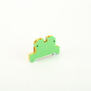 Ek2.5/35 Yellow Green Bicolor SAK JXB Series Grounding <b>Terminal</b> Block 2 Pole 100 A 11 20 Awg Copper Alloy Screw Connection - Product Image 4