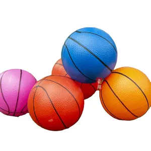 Yiwu Toy Wholesale Children's PVC small ball orange 14# pat ball wholesale outdoor inflatable toy basketball