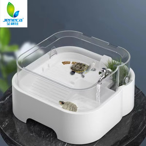 Tanques de tortugas con bombas de <span class=keywords><strong>agua</strong></span>, tanques de tortuga pequeños con plataformas y comederos Fábrica de Jeneca al por mayor - Product Image 1