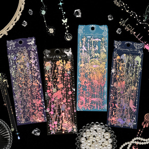 Paquete de 20 Hojas de Pegatinas Impermeables con Diseño de Marea de Luz de Luna para Cuadernos, Paquete de Pegatinas para Niños, Materiales para Cuadernos - Product Image 2