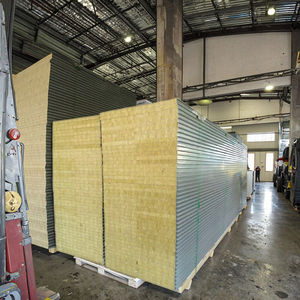 Panneaux sandwich durables en <span class=keywords><strong>laine</strong></span> <span class=keywords><strong>de</strong></span> <span class=keywords><strong>roche</strong></span> écologiques <span class=keywords><strong>de</strong></span> style design industriel, imperméables et résistants au feu, garantie 5 ans - Product Image 5