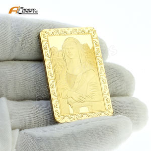 Lingote de oro Chapado en <span class=keywords><strong>Da</strong></span> <span class=keywords><strong>Vinci</strong></span> 2025, fabricación personalizada para ti - Product Image 2