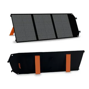 Generador solar portátil ETFE resistente al agua 100W 200W panel de energía solar plegable Mono PERC células solares para acampar al aire libre