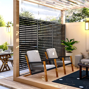 Clôture d'intimité en acier sur mesure 72" x 49" thermolaquée moderne autoportante <span class=keywords><strong>pour</strong></span> séparation extérieure/jardin, ombrage de piscine, porche, patio - Product Image 3