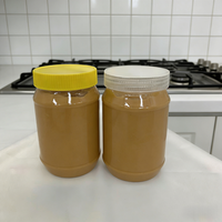 Conteneur d'emballage de sauce PET personnalisé de 8 oz, 12 oz, 16 oz, 28 oz, pots en plastique pour confiture, mayonnaise, beurre de cacahuète, bouteille