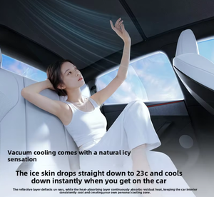 Pare-soleil magnétique à dégagement rapide YL en forme <span class=keywords><strong>de</strong></span> Y pour Tesla Model 3/Y, cadre <span class=keywords><strong>de</strong></span> toit, nouvelle version en tissu maillé couleur unie - Product Image 4