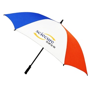 Parapluie de golf à ouverture automatique avec impression de logo personnalisé Manteau en polyester UV argenté de 30 pouces avec impression de logo pour la promotion - Product Image 3