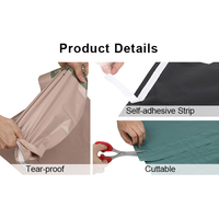 Sacs polymailers biodégradables personnalisés avec logo, sacs polymailers imperméables nacrés autocollants pour l'expédition de vêtements