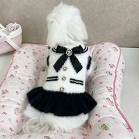 Nouvelle robe pour animaux de compagnie en tricot épais pour l'automne et l'hiver, ensemble chaud et résistant au froid, adapté aux promenades en intérieur et en extérieur, vêtements pour animaux de compagnie