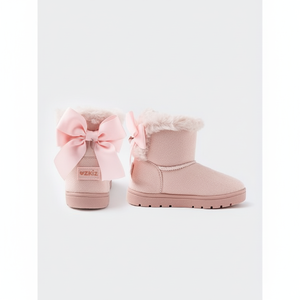 OZKIZ Korean Kids Ribbon Snow Boots 2-7 Years Winter Fashion Wholesale for Girls - Product Image 2