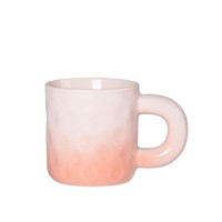 Cadeaux d'anniversaire de grande valeur : Tasses en céramique dégradées au design moderne pour couple, 300-400 ml, emballage en boîte cadeau crème, jetables pour les fêtes