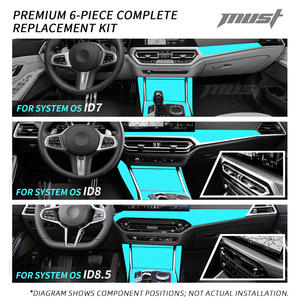 ชุดตกแต่งภายในทำจากคาร์บอนไฟเบอร์แท้สำหรับ BMW 3 4ชุด2019-2025 G20 G21 G22 G26 I3 I4อุปกรณ์เสริมและเคลือบเงา - Product Image 5