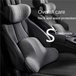 Oreiller de soutien <span class=keywords><strong>lombaire</strong></span> de conception <span class=keywords><strong>ergonomique</strong></span> <span class=keywords><strong>Coussin</strong></span> dorsal en mousse à mémoire de forme de style le plus récent <span class=keywords><strong>Coussin</strong></span> de siège de <span class=keywords><strong>voiture</strong></span> amovible respirant pour toutes les voitures - Product Image 1