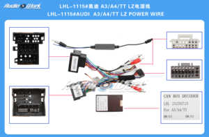 Radio de Coche Android 2 Din, Reproductor Multimedia, Accesorios Universales, Adaptador de Cable, Conector, Enchufe para AUDI A3/A4TT LZ - Product Image 2