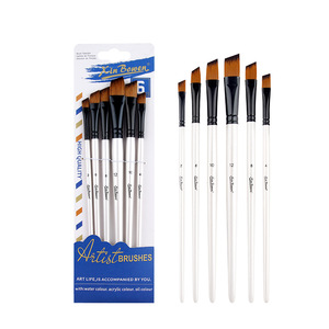 Pinceau Xin Bowen HB-3352 en nylon avec manche en bois pour peinture <span class=keywords><strong>acrylique</strong></span>, <span class=keywords><strong>gouache</strong></span>, aquarelle, huile, étudiants en art, dessin à la main, vente en gros - Product Image 6