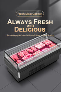 Horizon équipement ouvert réfrigérateur à comptoir ouvert sur le dessus de supermarché vitrine de viande fraîche réfrigérateur pour <span class=keywords><strong>boucherie</strong></span> - Product Image 6