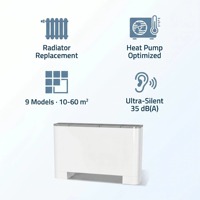 Unité de ventilation murale compacte pour petit espace, à deux tuyaux, pour chauffage et refroidissement, idéale pour chambre et bureau, économie d'énergie domestique
