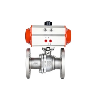 Vanne à boisseau sphérique à deux voies DN200 en acier inoxydable 316 à brides, vente directe usine, prix bas, OEM - Product Image 1