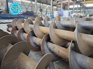 Pièces d'arbre de convoyeur en spirale en acier sur mesure 3M PTA Soudage CNC Services d'usinage - Product Image 2