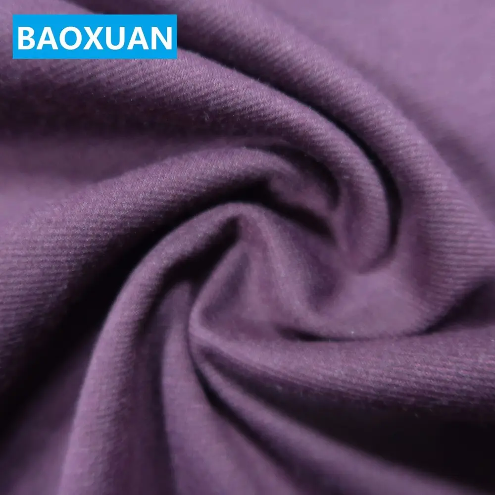 Shaoxing fabrika kaliteli 95% polyester 5% spandex likra streç ponte de roma kumaş elbiseler için