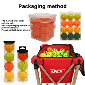 Bolas de Pickleball duraderas de colores vibrantes de 26g y 40 agujeros para entrenamiento y entretenimiento infantil al aire libre con logotipo personalizado - Product Image 6