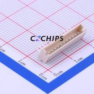 S12B-ZR(LF)(SN) Wire-to-Board Pin Header Bent Lead Through Hole,P=1.5mm Connector 1x12P 1.5mm Right Angle Insert ZH - Product Image 1