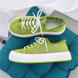 Chaussures en toile DA pour hommes, coupe basse, respirantes, antidérapantes, résistantes à l'usure, à lacets, semelle épaisse - Product Image 4