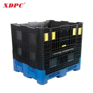 फल और सब्जियों के लिए XDPC 1140*980*1030mm प्लास्टिक पैलेट बॉक्स कोलैप्सेबल फोल्डेबल प्लास्टिक पैलेट कंटेनर